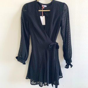 ASOS Koco & K Wrap Frilly Skater Tea Dress NWT